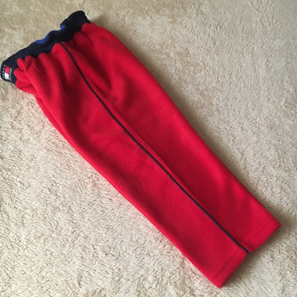 Tommy Hilfiger Red Fleece Pants